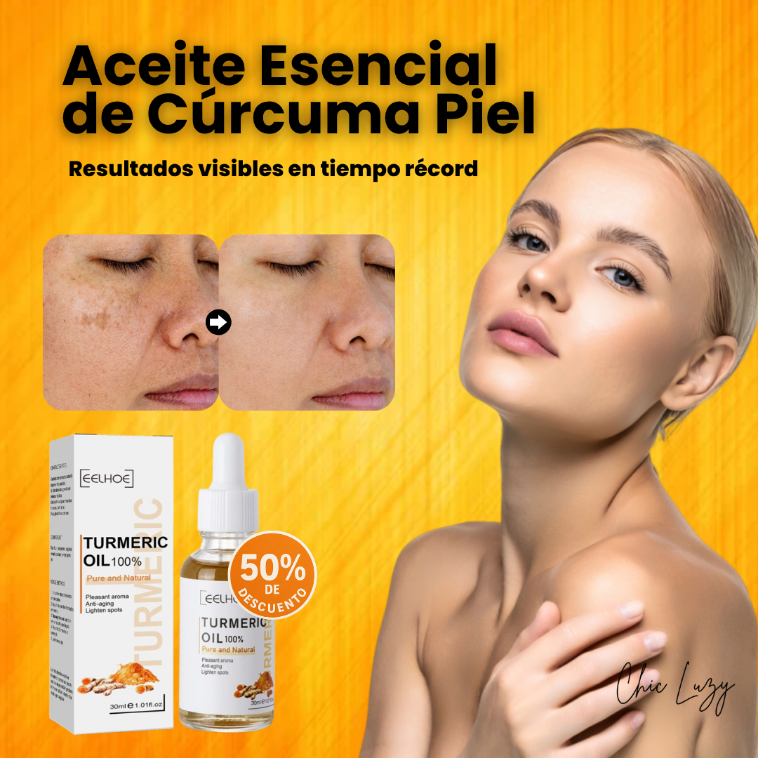 Manchas fuera en 7 días – Aceite Cúrcuma Piel®