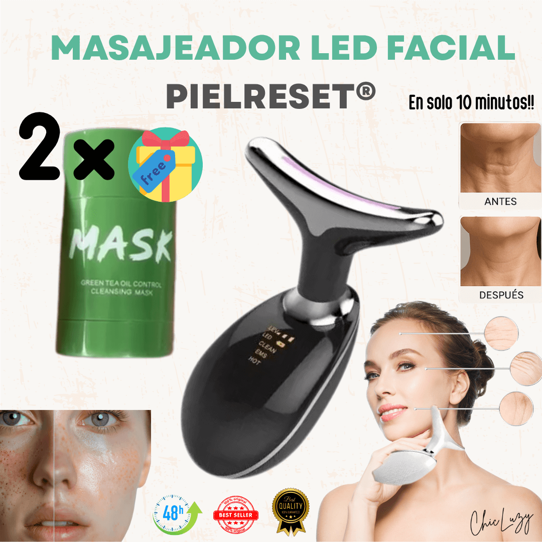 LED Facial PielReset® + 2 GreenMask® ¡GRATIS!